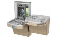 Oasis PG8EBFSLTM Sensor-Operated (lower unit only) Dual Drinking Fountain with Bottle Filler