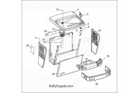 Oasis PGACS Single-Station Non-Refrigerated Drinking Fountain Parts Breakdown