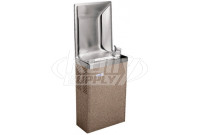 Oasis PLF8S Semi-Recessed Backsplash Drinking Fountain