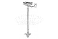 Bradley S19-210U Pedestal-Mounted Brass Eyewash