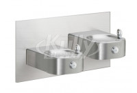 Elkay EHW217RAC NON-REFRIGERATED In-Wall Dual Drinking Fountain with Vandal-Resistant Bubbler