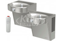 Elkay LVRCHDTL8SC Filtered Heavy Duty Vandal-Resistant Dual Drinking Fountain