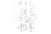 Zurn Z831A1 Widespread Gooseneck Faucet Parts Breakdown 