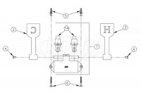 Zurn Z85500-LM Double Foot Pedal Valve Parts Breakdown