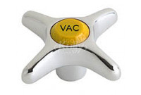 Chicago 204-VACJKCP 2-1/2" Metal Cross Handle w/ Vacuum Index Button