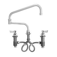 Widespread W/ Double Jointed Swing Spout